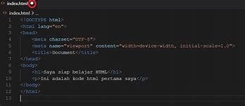 Cara Membuat Website Html Di Visual Studio Code